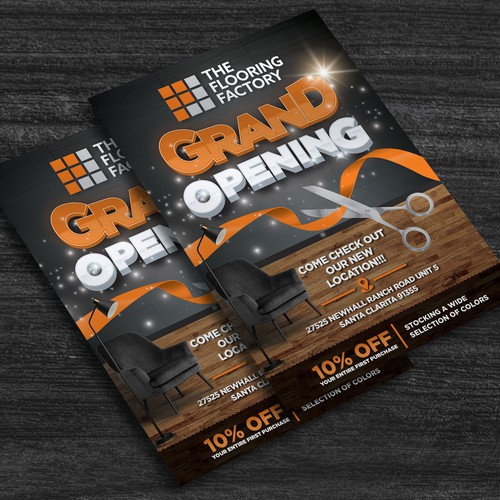 Grand Opening Flyer Design by Analyn26