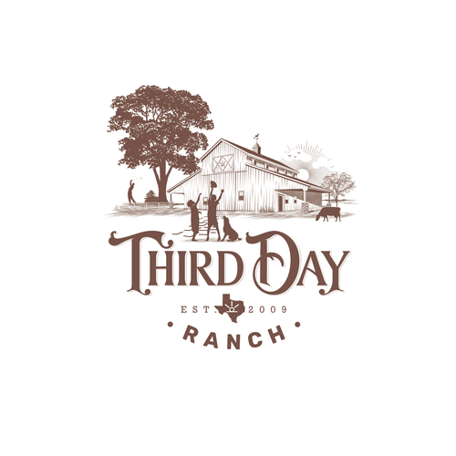 Capture essence of Texas ranch experience in new Third Day Ranch logo Diseño de Epiphanie