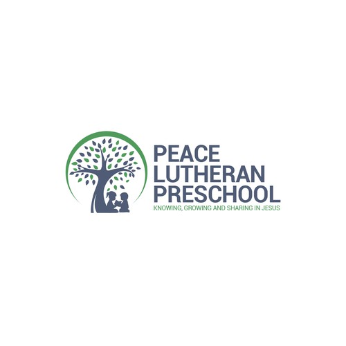 Fun engaging kid Friendly Christian Preschool Logo Design by J-Style