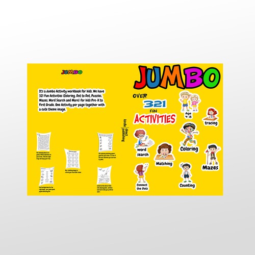 Fun Design for Jumbo Activity Book Design by Leon__art