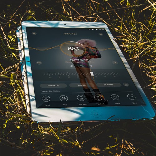 Re-Imagine Broadcast Radio - Android app re-design. Design by Blackandshadow