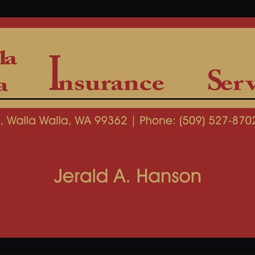Walla Walla Insurance Services needs a new stationery Design by DarkD