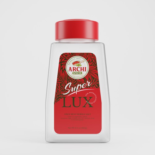 We need a modern eye catching label for a premium seasoning brand Design by Dedi Santosa