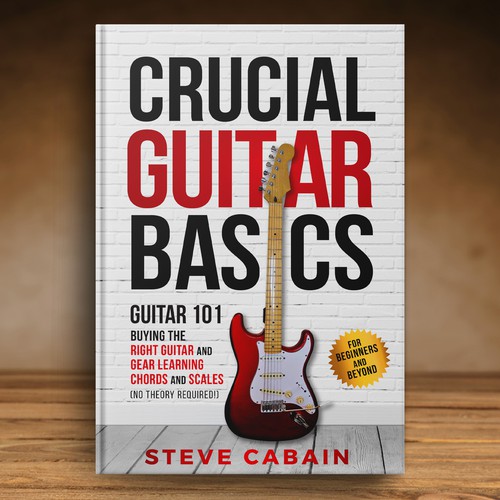 Need a powerful and eye catching design for a book about guitar. Design by Klassic Designs