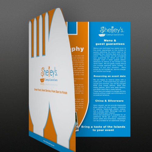 print design for Shelley's Catering & Special Events Inc