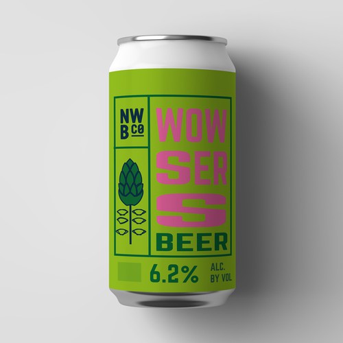 Hop Forward beer label Design by PolinaM