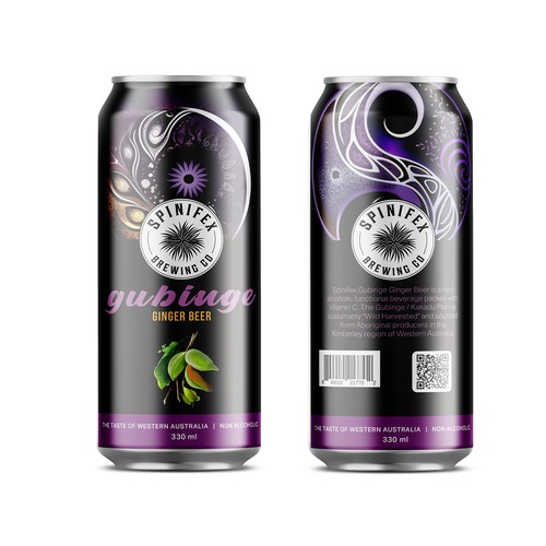 We need a vibrant label for our Wild Harvested Gubinge (Kakadu Plum) infused Ginger Beer Design by stuart-digital&print