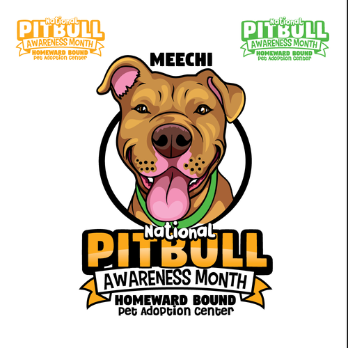 Magic Meechi - National Pitbull Awareness Month Design by 3AM3I