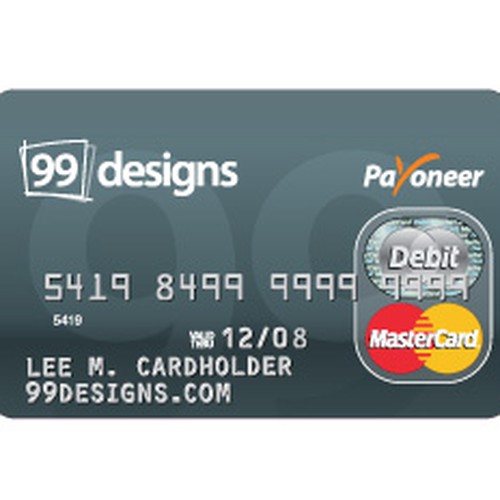 Prepaid 99designs MasterCard® (powered by Payoneer) Design by DragonWing