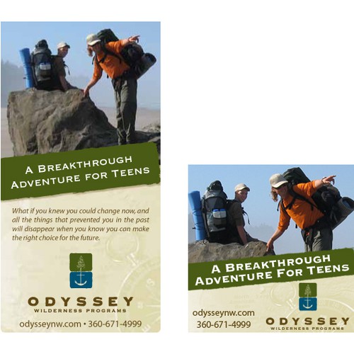 Create the next banner ad for Odyssey Wilderness Programs Ontwerp door RavenGraphicDesign