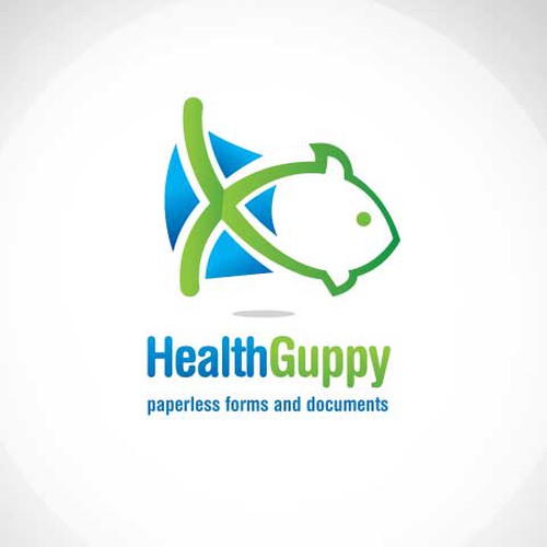 logo for Health Guppy Design by Hilzombie
