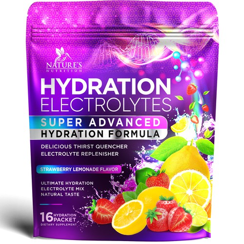 Refreshing Hydration Electrolytes Design Needed for Nature's Nutrition Design by agooshe