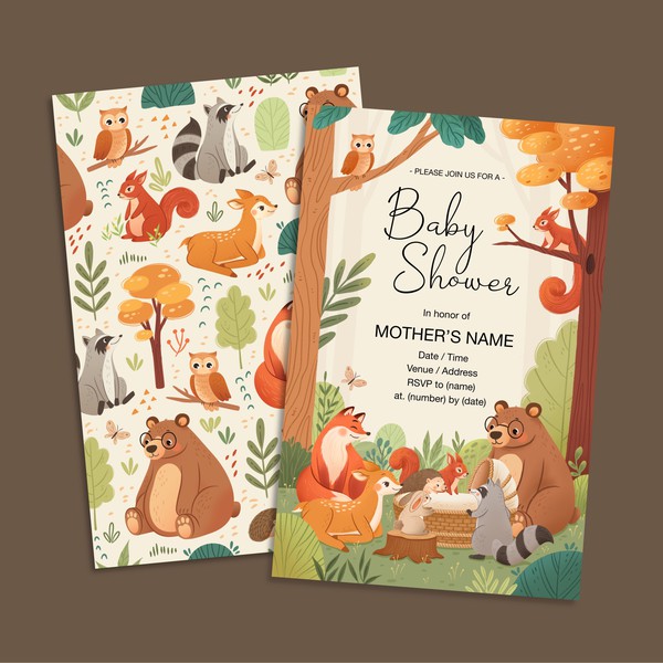 Design by fitriandhita titled "Vista - Baby Shower Invitation"