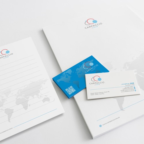 Give more muscle to research with graphic ID for CARPACCIO.cloud Design by DesignsTRIBE