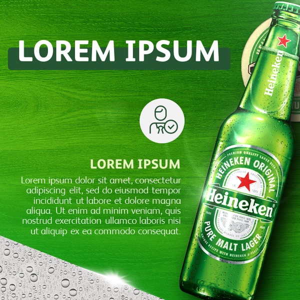 PowerPoint Template Design for Heineken