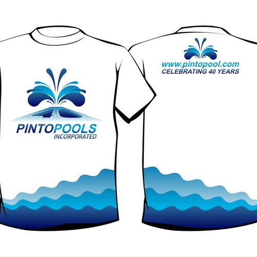 NEW Tshirt Design for swimming pool company Design by PapaSagua