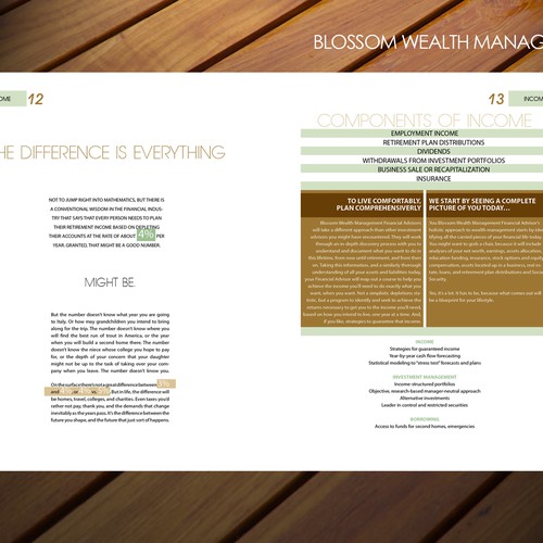 Brochure Redesign from Template for Financial Firm Design by sadzip