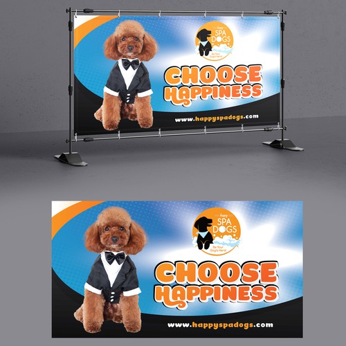 Choose Happiness Banner Design Design by Create4Design