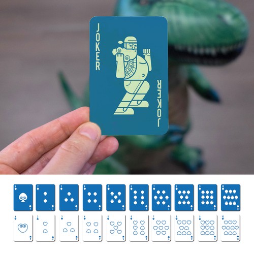 "We need a design for revolutionary poker cards" winning 