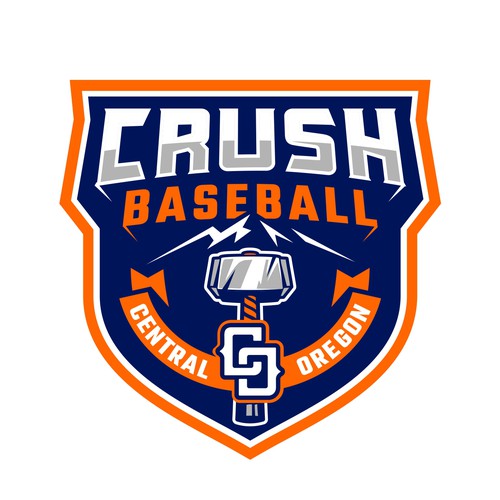 Central Oregon Crush Baseball Diseño de brint'X