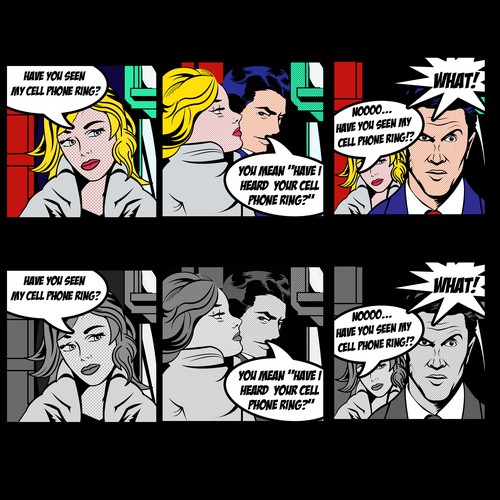 3 Panel Comic Strip Ala Roy Lichtenstein Signage Contest 99designs