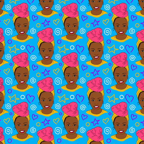Bucket Hat Designs for Girls (black culture theme) Design by Anjelita