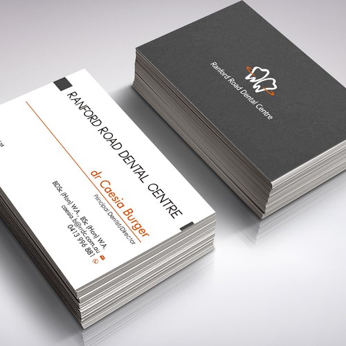 Design create professional cards for our dental business di grintdeveraux