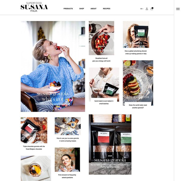 WordPress & WooCommerce webdesign Susana superfood