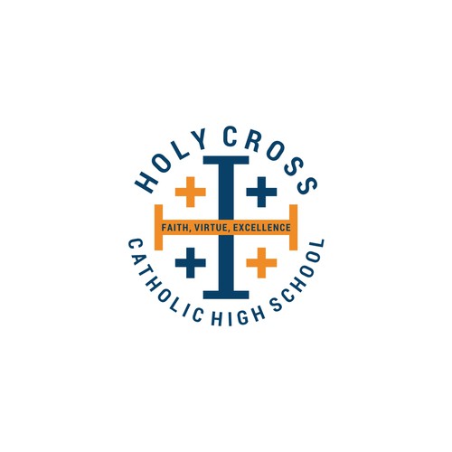 Holy Cross Catholic High School Logo Design Logo & brand identity