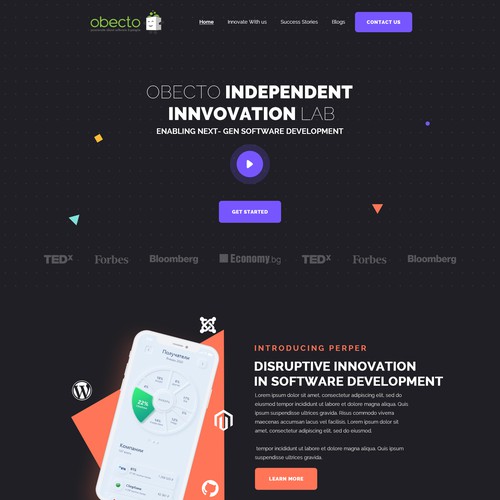 High-Tech Software Innovation Lab - New Website Design Design by Webenix Solutions