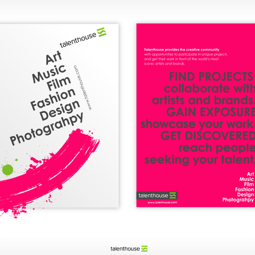 Design di Designers: Get Creative! Flyer for Talenthouse... di Ист™
