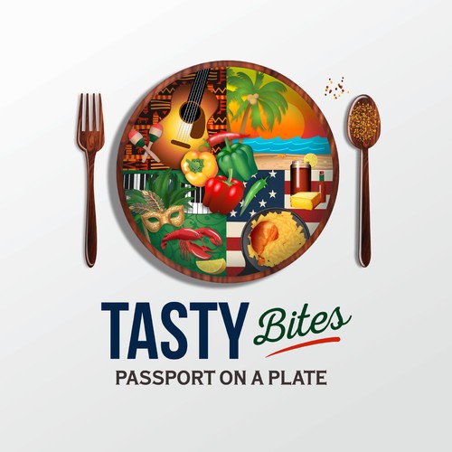 Design a Bold, Soulful Logo for Tasty Bites – Caribbean Meets Southern Comfort Design by Junebug