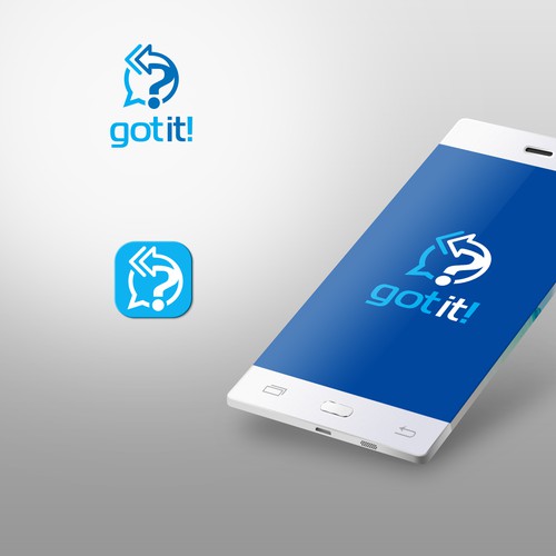 Logo design for "got it!", a top 10 app in App Store! Design by des13n ©