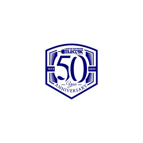 Electrical contractor, 50 year anniversary logo Design by MisterR