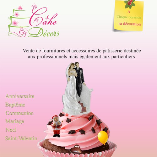 Créez le/la postcard, flyer or print suivant(e) pour Cake Décors