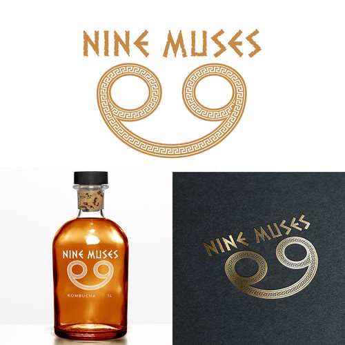 Design a modern logo for kombucha that is inspired by the Greek Muses Design by CervusDesigns