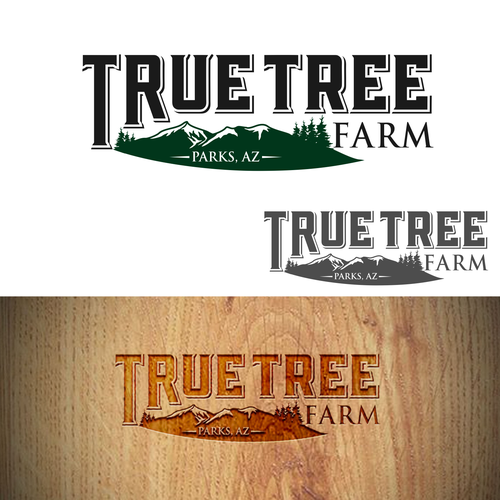 Organic logo for high elevation tree farm in Arizona. Design by Brainstorming_day