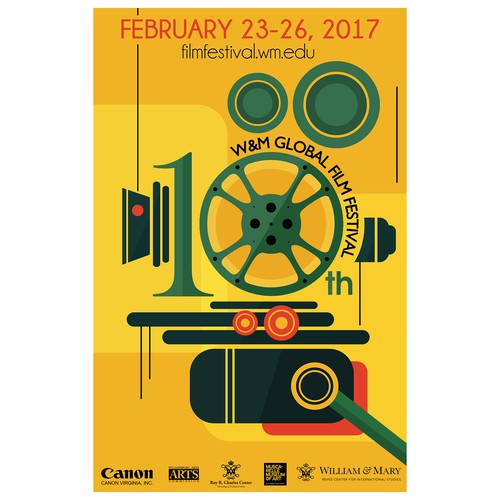Film Festival Anniversary Poster - Open to All Styles Design by kostis Pavlou