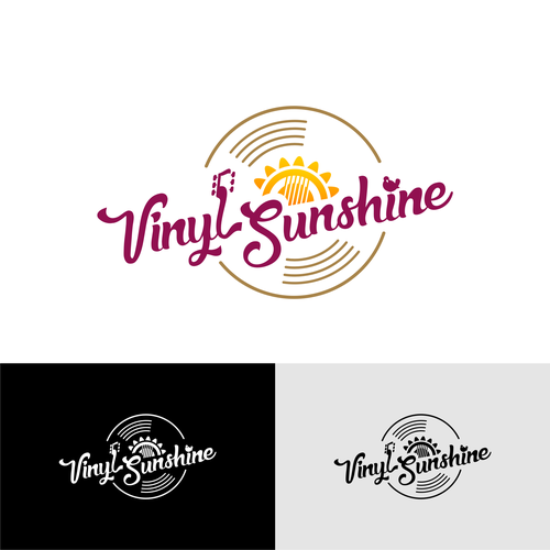 Vinyl Sunshine needs an uplifting retro, 60s/70s BAND logo Design by logologoan