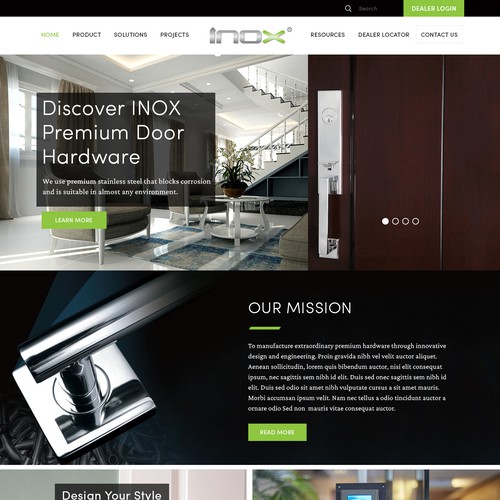 Architectural hardware website Design von ♾️e2infinity♾️