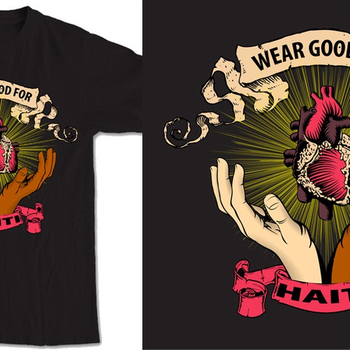 Wear Good for Haiti Tshirt Contest: 4x $300 & Yudu Screenprinter Ontwerp door danielGINTING
