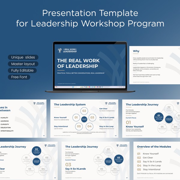 Presentation Template for Leadership Workshop Program