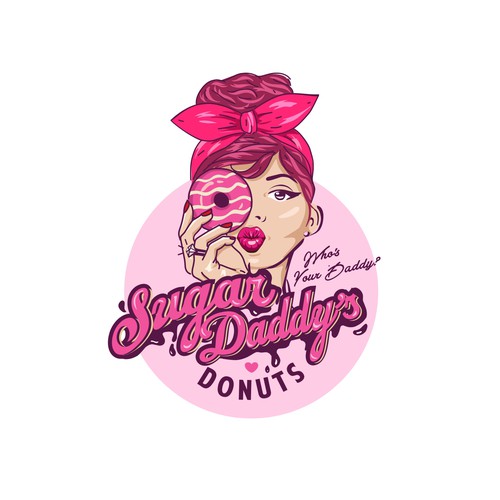 SUGAR DADDY DONUTS LOGO CONTEST Design by nindadian