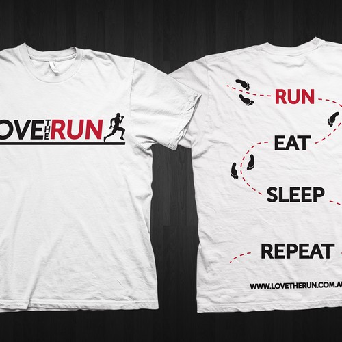 Love the Run needs a new t-shirt design Design por kynello