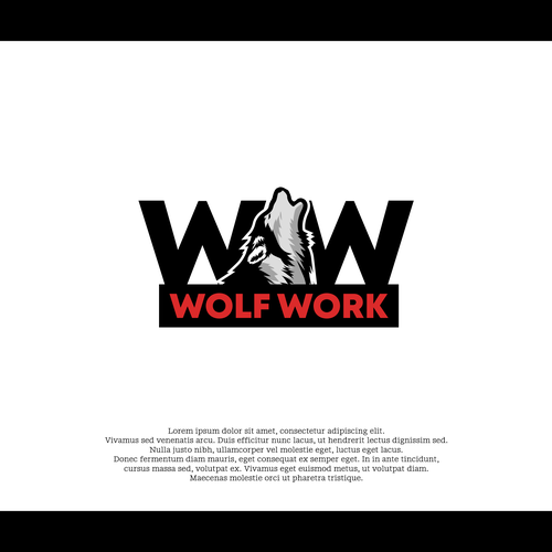 Diseño de WOLF WORK ,or  WW   its a tactical brand military de emardesigns