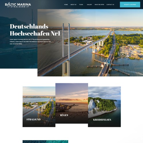 Diseño de página web propuesta en el concurso por Consort Solutions