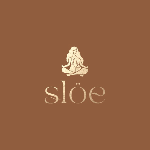 Elegant Organic Yoga Fashion Logo