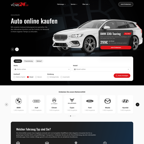Checkcars24 Online Car Dealership Website