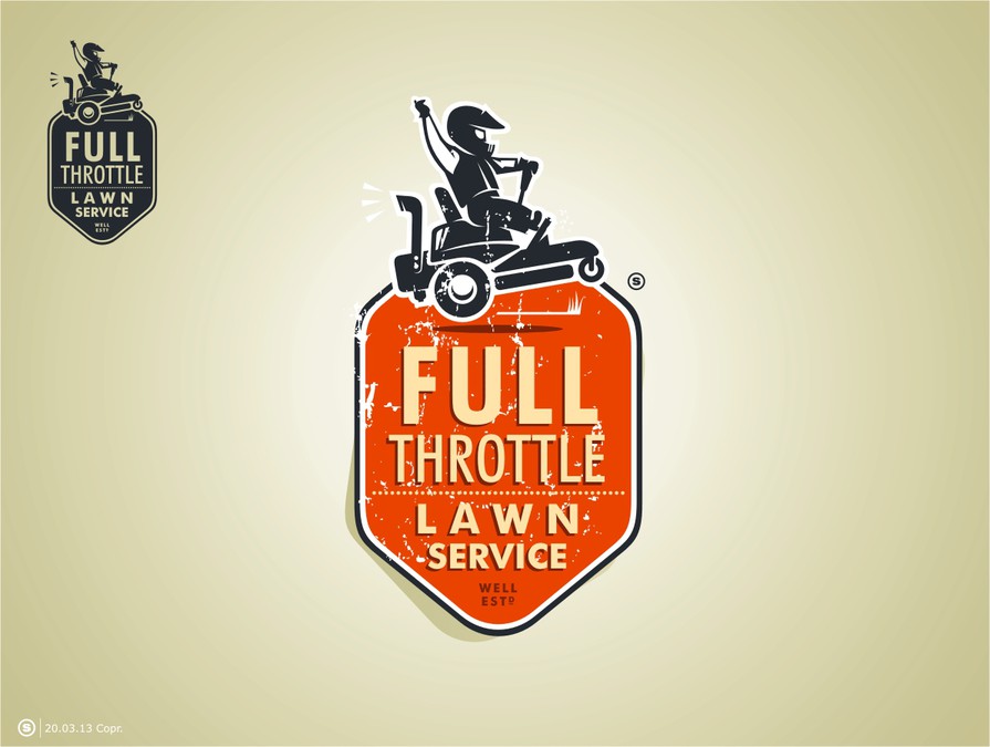 New logo wanted for Full Throttle Lawn Service Logo design contest