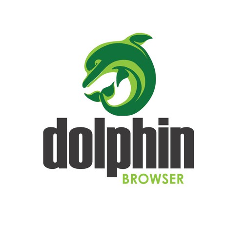 New logo for Dolphin Browser Réalisé par kkatty